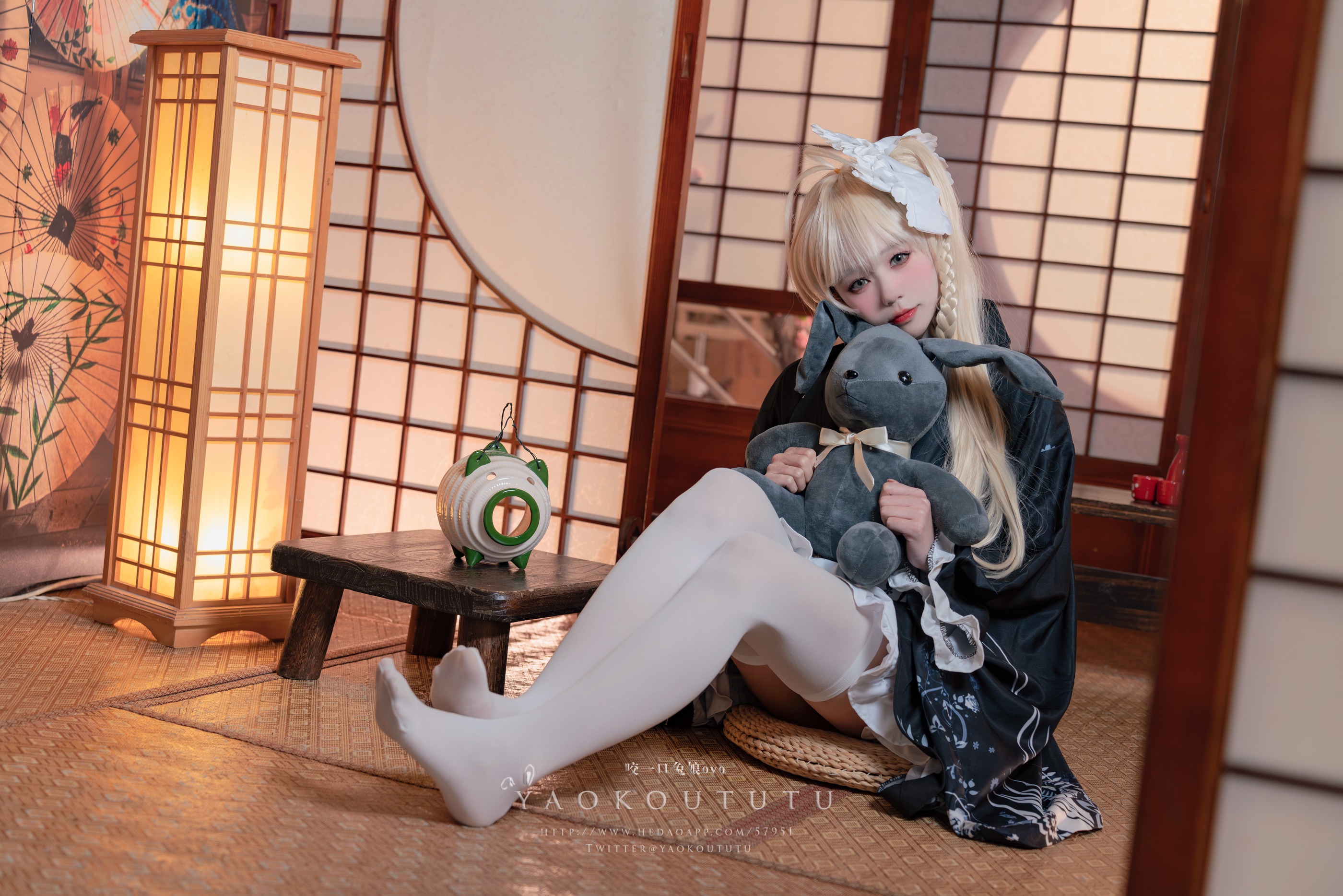 图片[1]-咬一口兔娘 – NO.040 (黏黏团子兔) 六月T3专属特典 穹妹浴衣 [42P]-XikXak